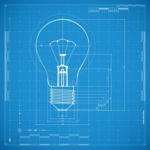 bigstock-Blueprint-of-bulb-lamp-Styliz-58749746